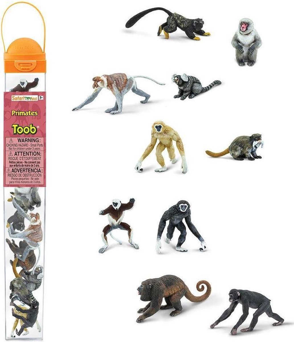 Safari Speelfiguren Primaten Toob Junior 10-delig