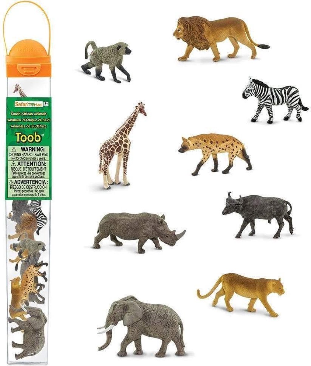 Safari Speelfiguren Zuid-afrikaanse Dieren Toob Junior 9-delig