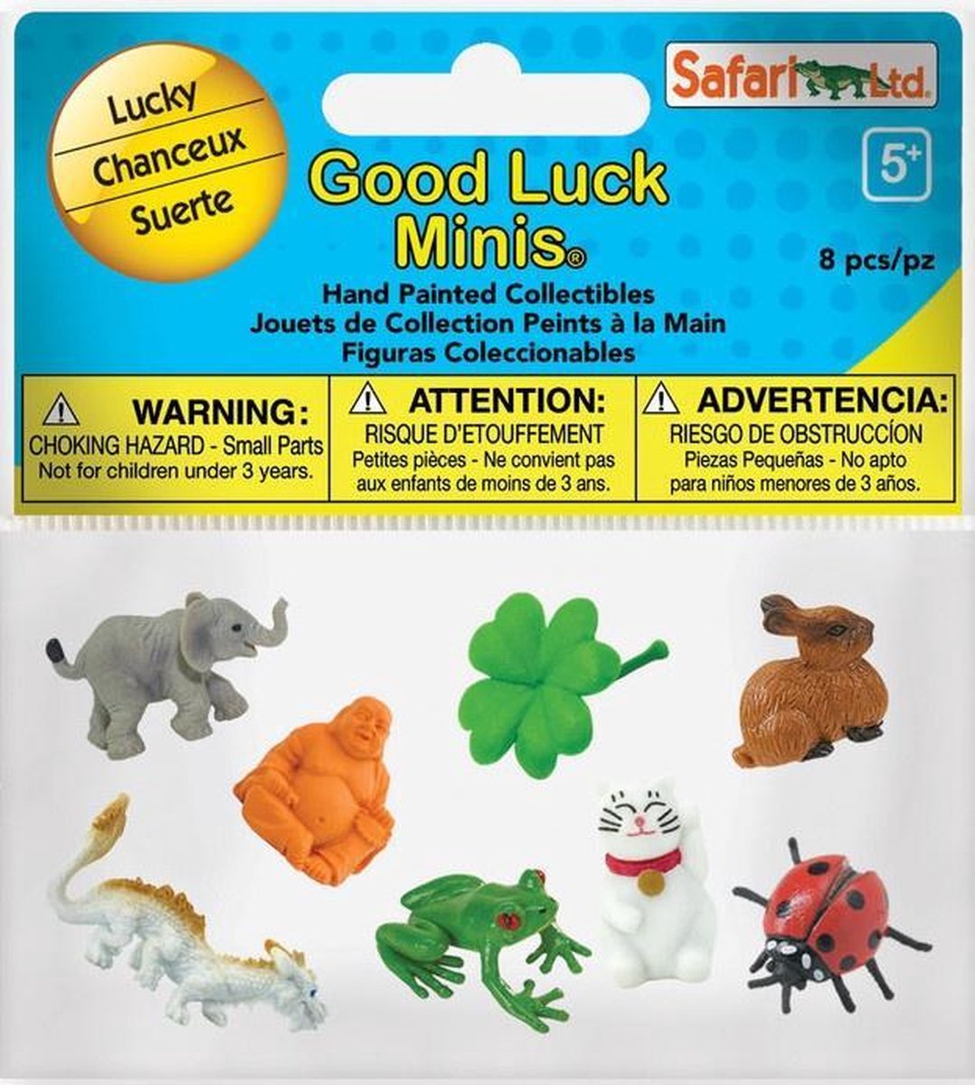 Safari Speelfigurenset Good Luck Junior 2,5 Cm 8-delig