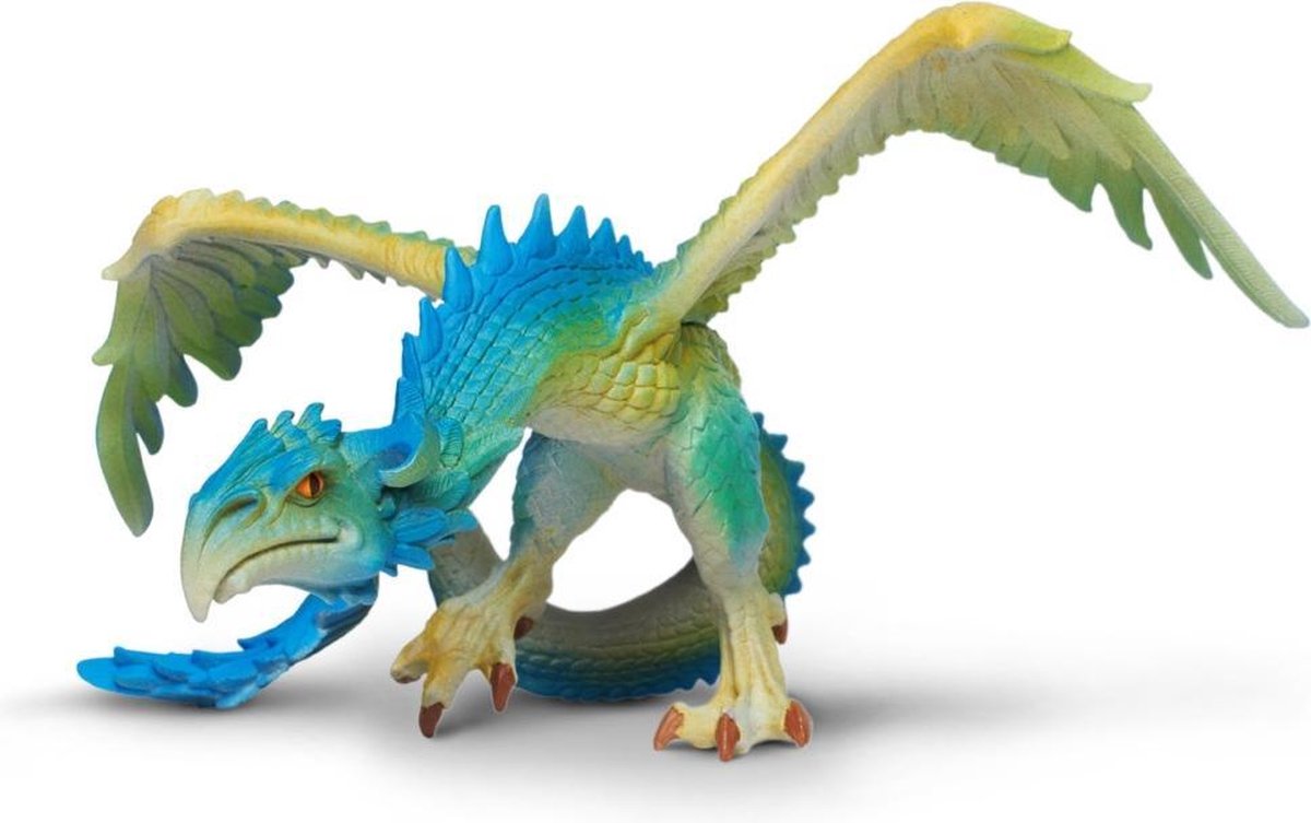 Safari Speelfiguur Draak Wyvern Junior 18 Cm Blauw