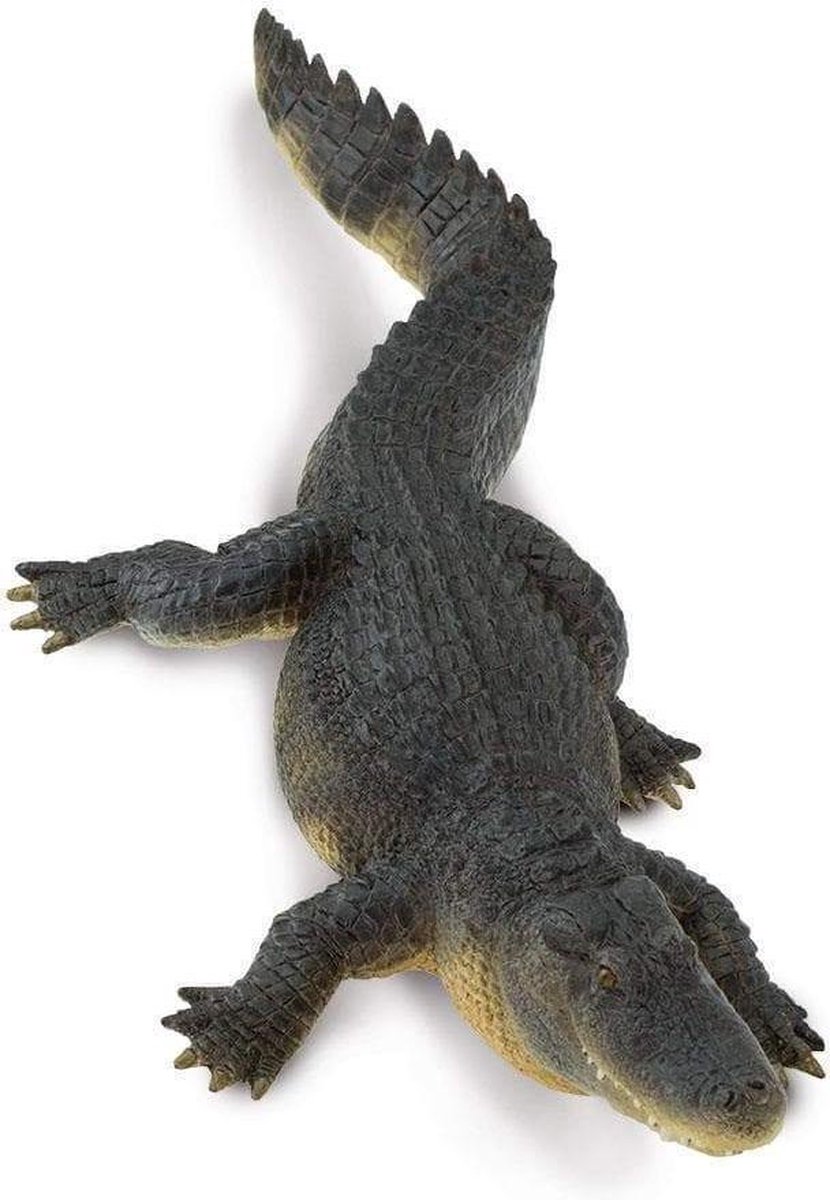 Safari Wilde Dieren Alligator Junior 26,5 Cm Donkergroen/bruin