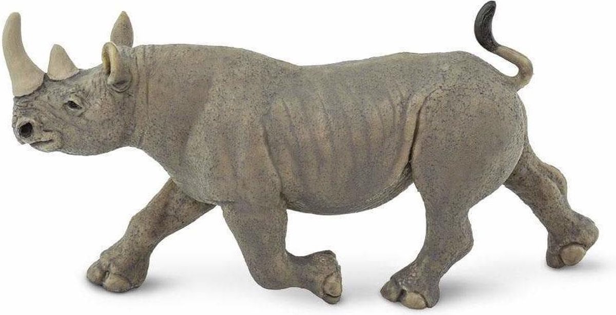 Safari Wilde Dieren Zwarte Neushoorn Junior 14,5 Cm Grijs