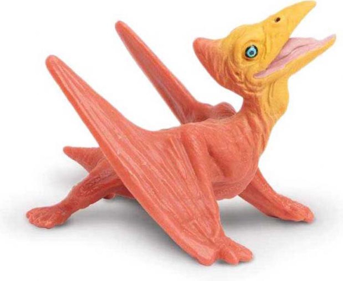 baby-Pteranodon junior 5 cm rubber oranje/geel