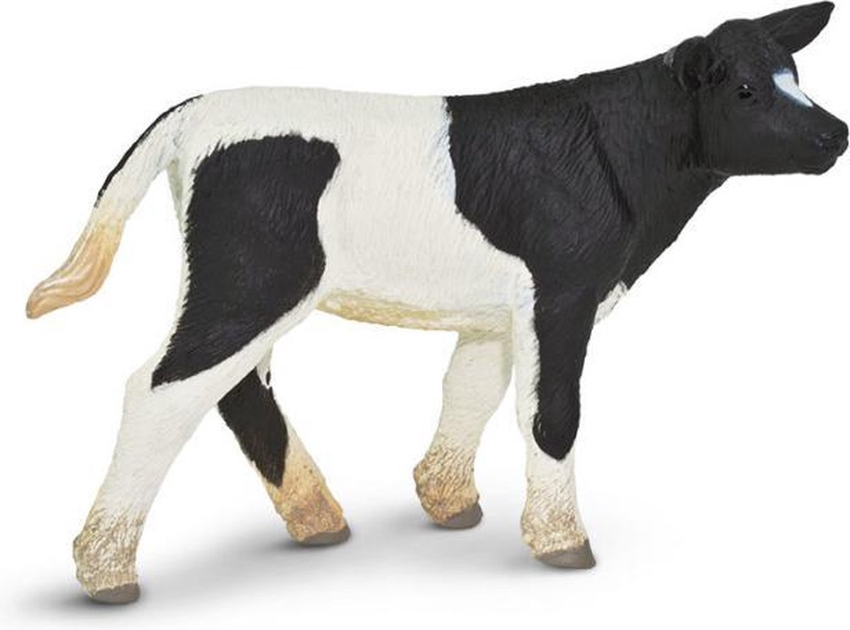 boerderijdier Holstein-koe kalf 8,5 cm wit/zwart