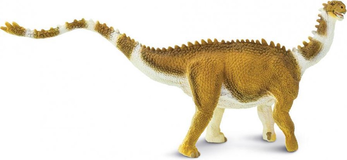 dinosaurus Shunosaurus junior 23 cm rubber lichtbruin/wit