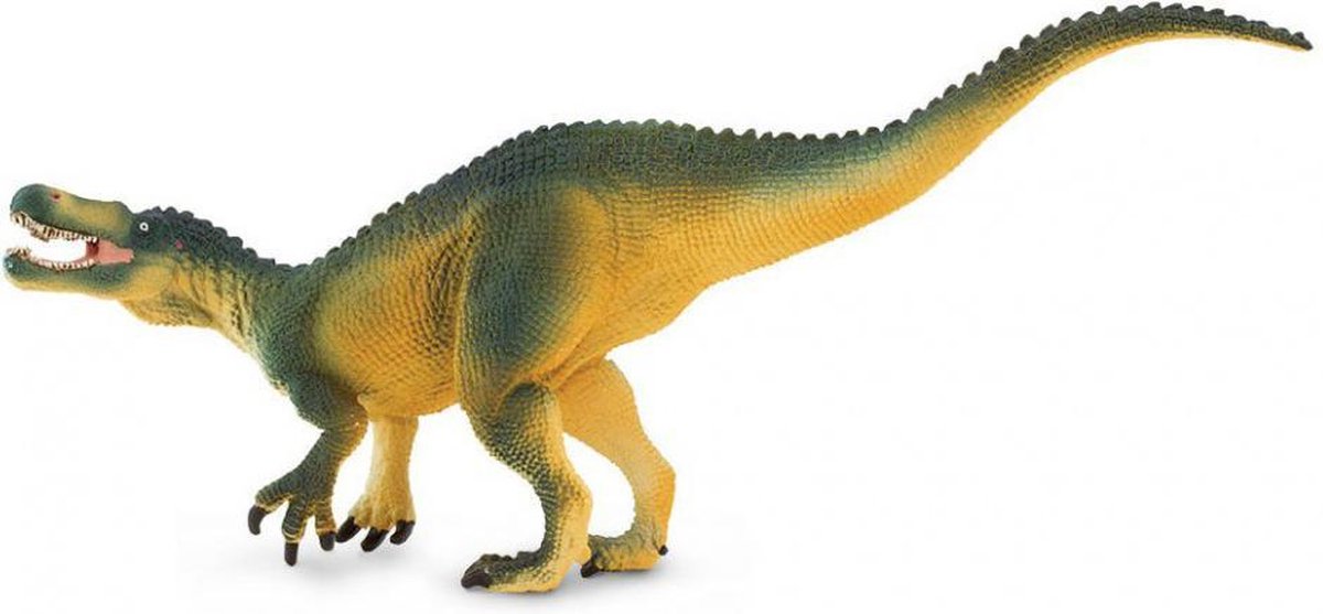 dinosaurus Suchomimus junior 20 cm rubber groen/geel