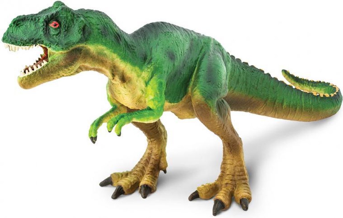 dinosaurus T- Rex junior 18 cm groen/geel