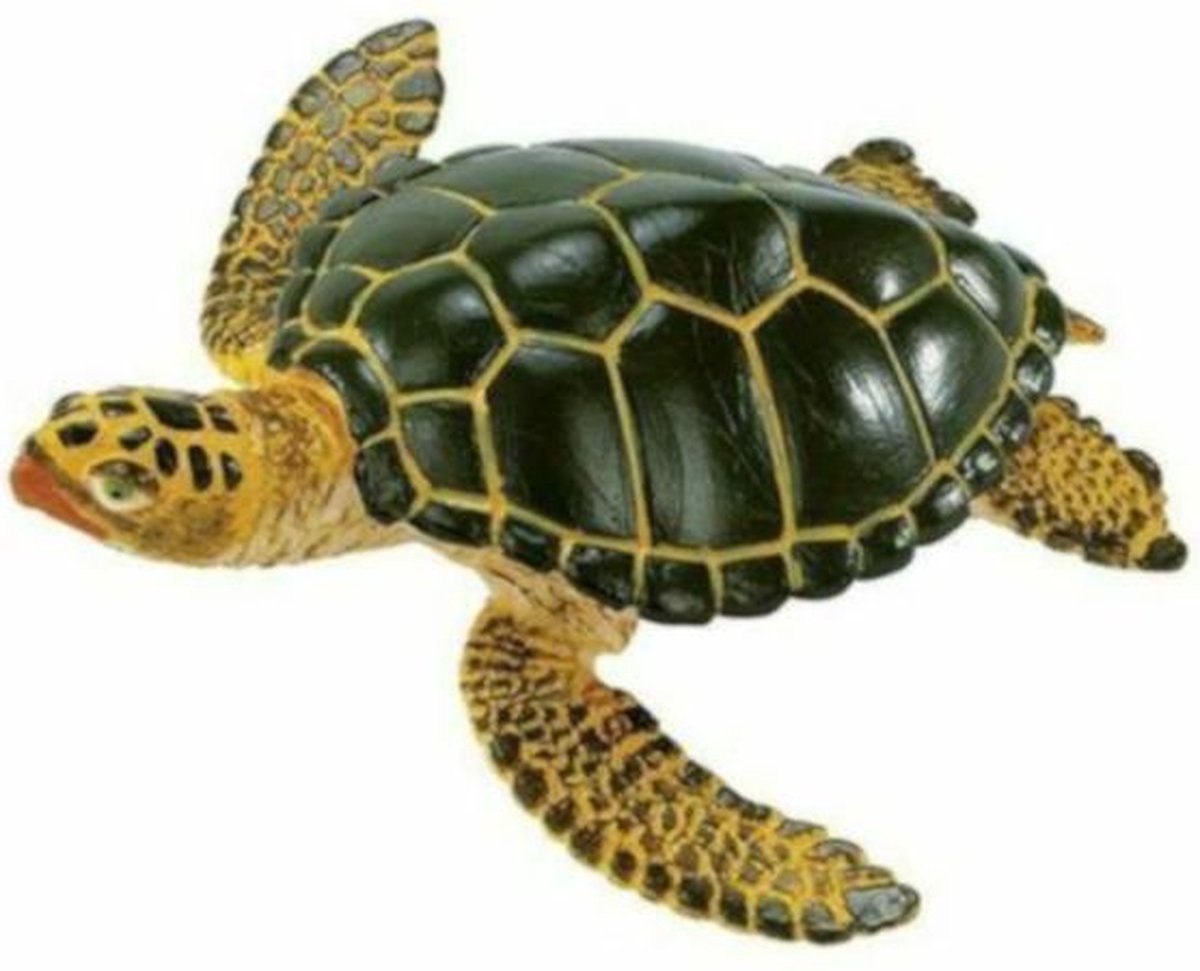 speeldier schildpad junior 9 x 9 cm groen/geel