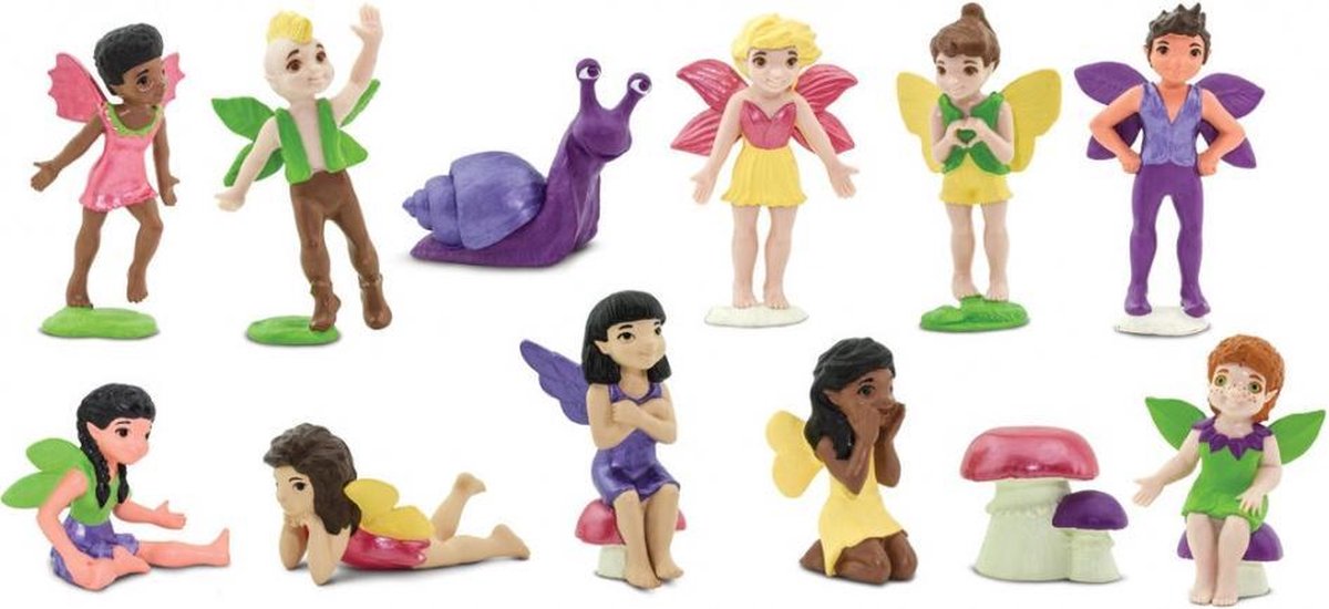 speelfiguren vriendelijke fee√´n meisjes 9,5 cm 12-delig