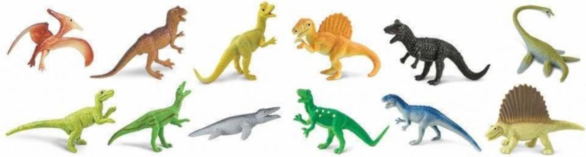 speelfigurenset Carnivorous Dinos junior 12-delig