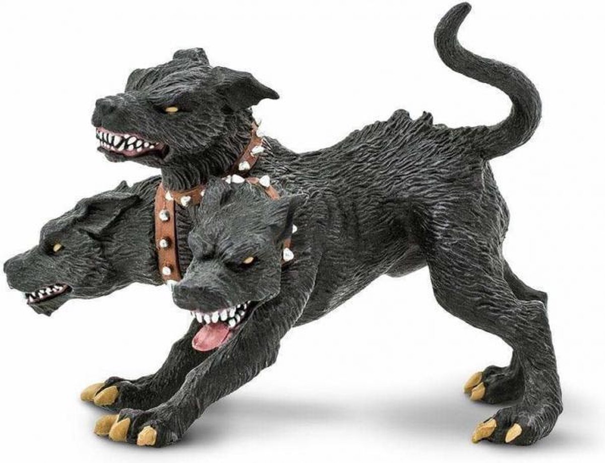 speelfiguur Cerberus jongens 12,2 cm zwart/bruin