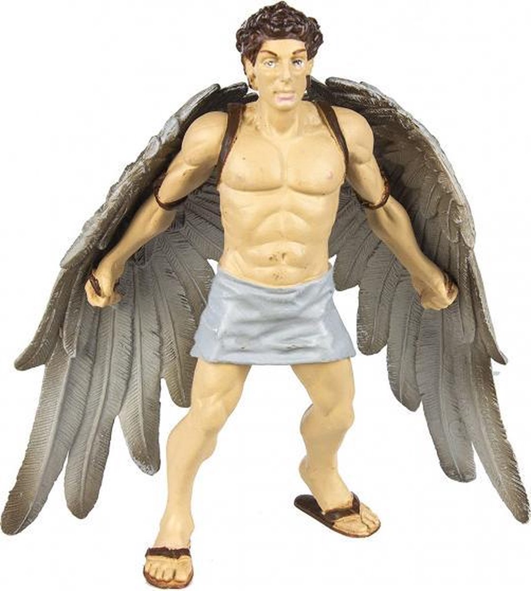 speelfiguur Icarus jongens 10 cm beige/wit/bruin