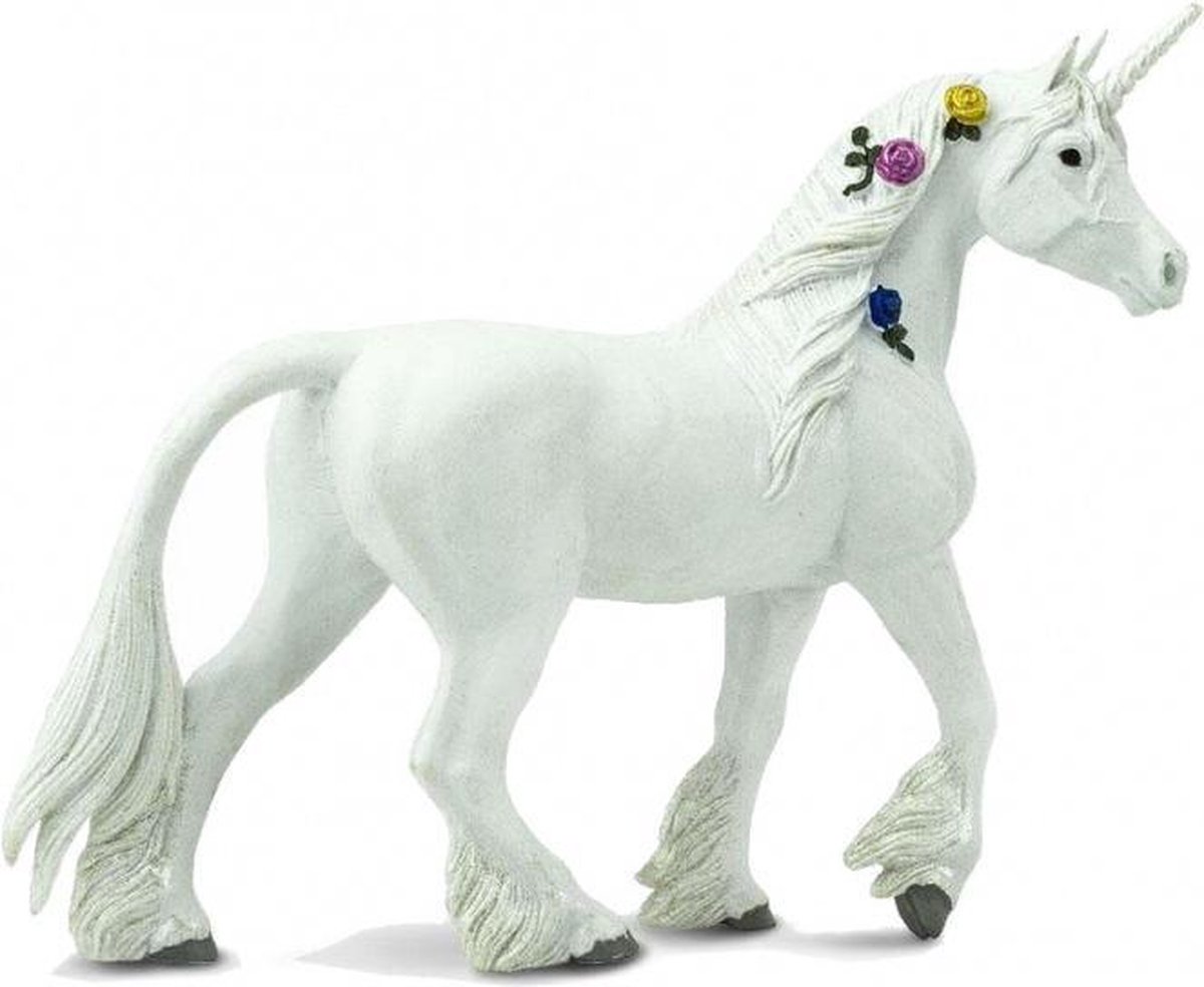 speelfiguur Unicorn meisjes 13,8 cm wit