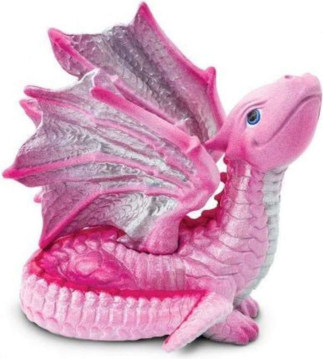 speelfiguur draak junior 7 x 6 x 7,5 cm roze