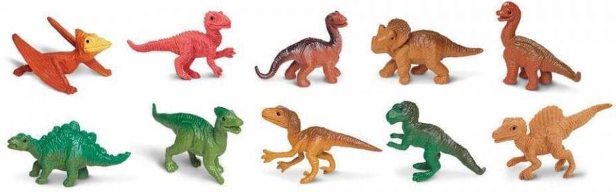 speelset Dino babies Toob junior 10 stuks