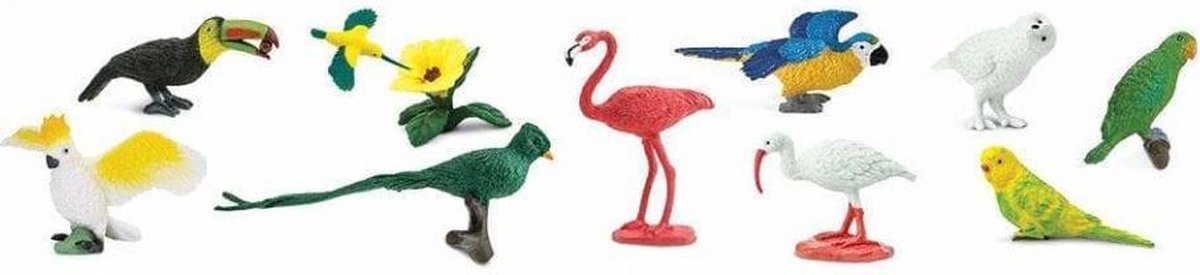 speelset Exotic birds Toob junior 11-delig