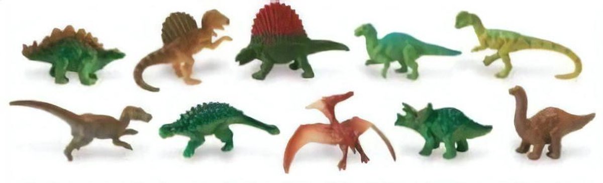 speelset dinosaurussen junior 4-7,5 cm 48 stuks