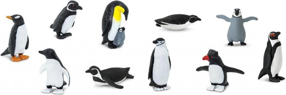 speelset pingu√Øns junior 4-7,5 cm 48 stuks