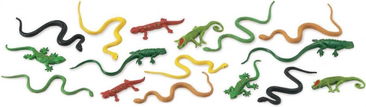 speelset reptielen junior 4-7,5 cm 48 stuks