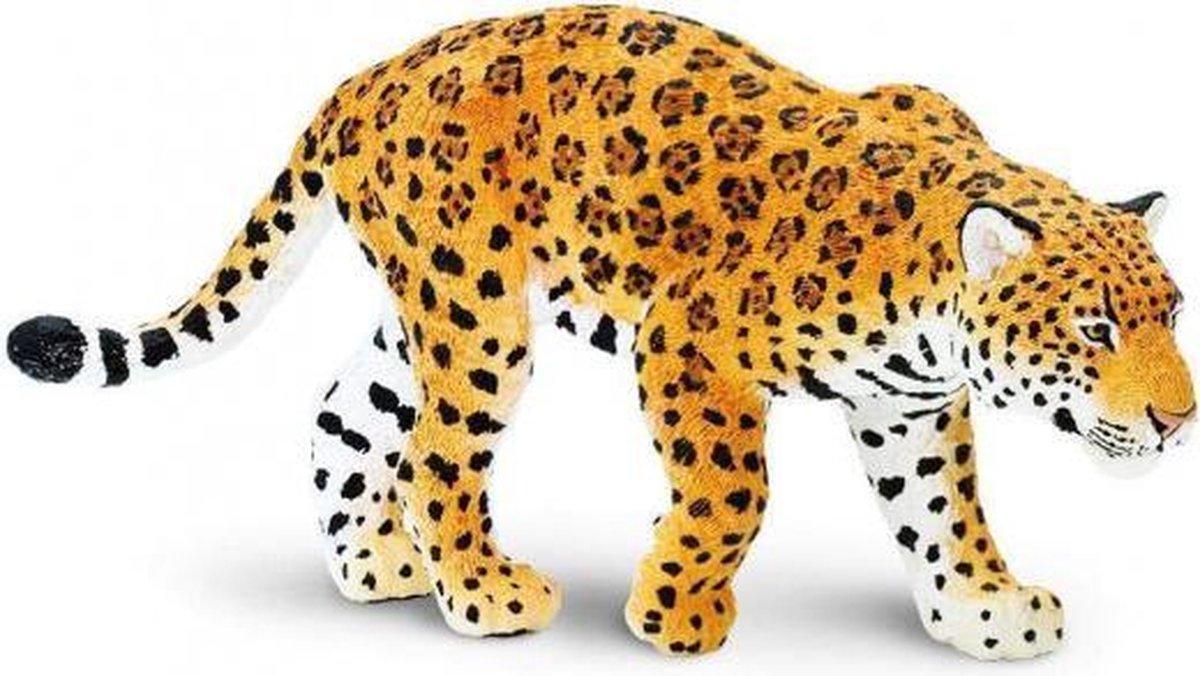 wilde dieren Jaguar junior 10,75 cm geel/bruin