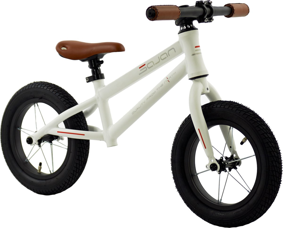 Sajan Loopfiets - Aluminium - Wit