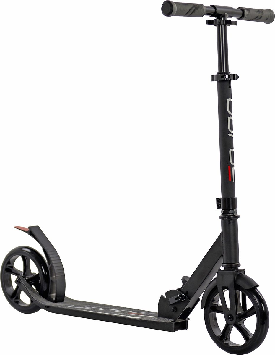 Sajan Step - Aluminium -  Grote Wielen - 18cm -Zwart - Autoped - Scooter