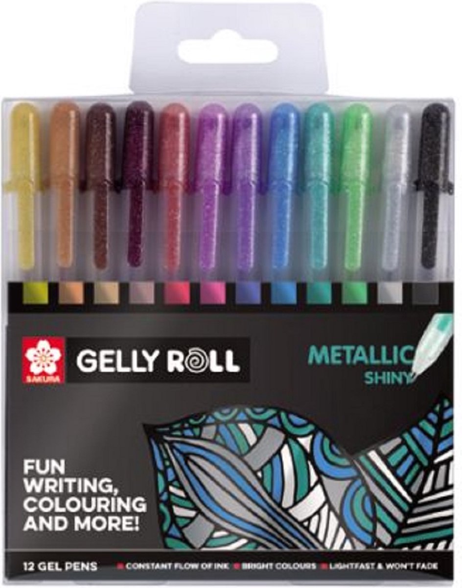 Sakura Gelly Roll Metallic set 12 stuks