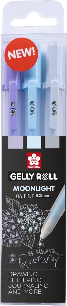   Gelly Roll Moonlight 06 gelpen set 3 - Calm - fluo effect