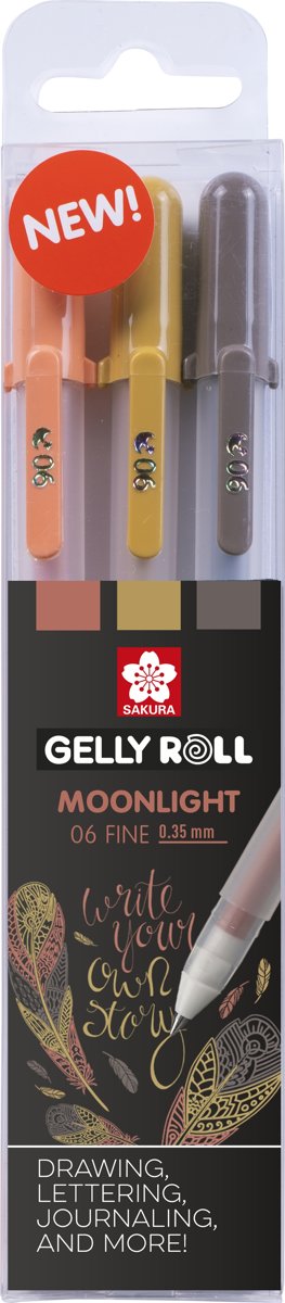   Gelly Roll Moonlight 06 gelpen set 3 - Nature - fluo effect