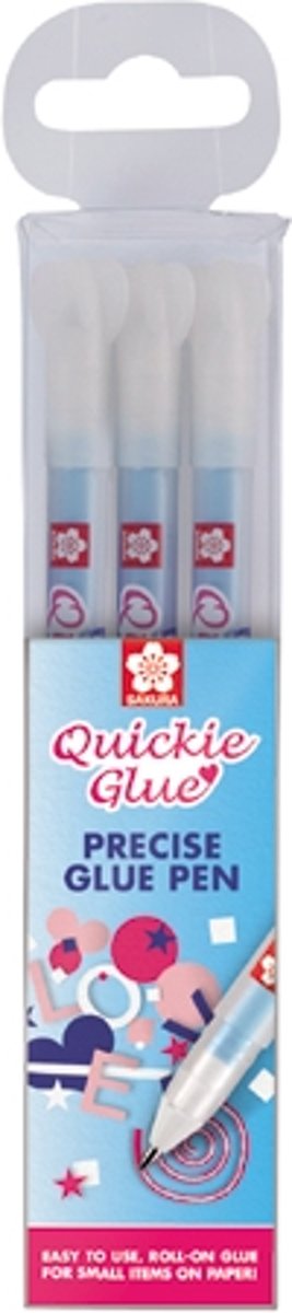 Sakura Quickie Glue 3 rollers met lijm-inkt