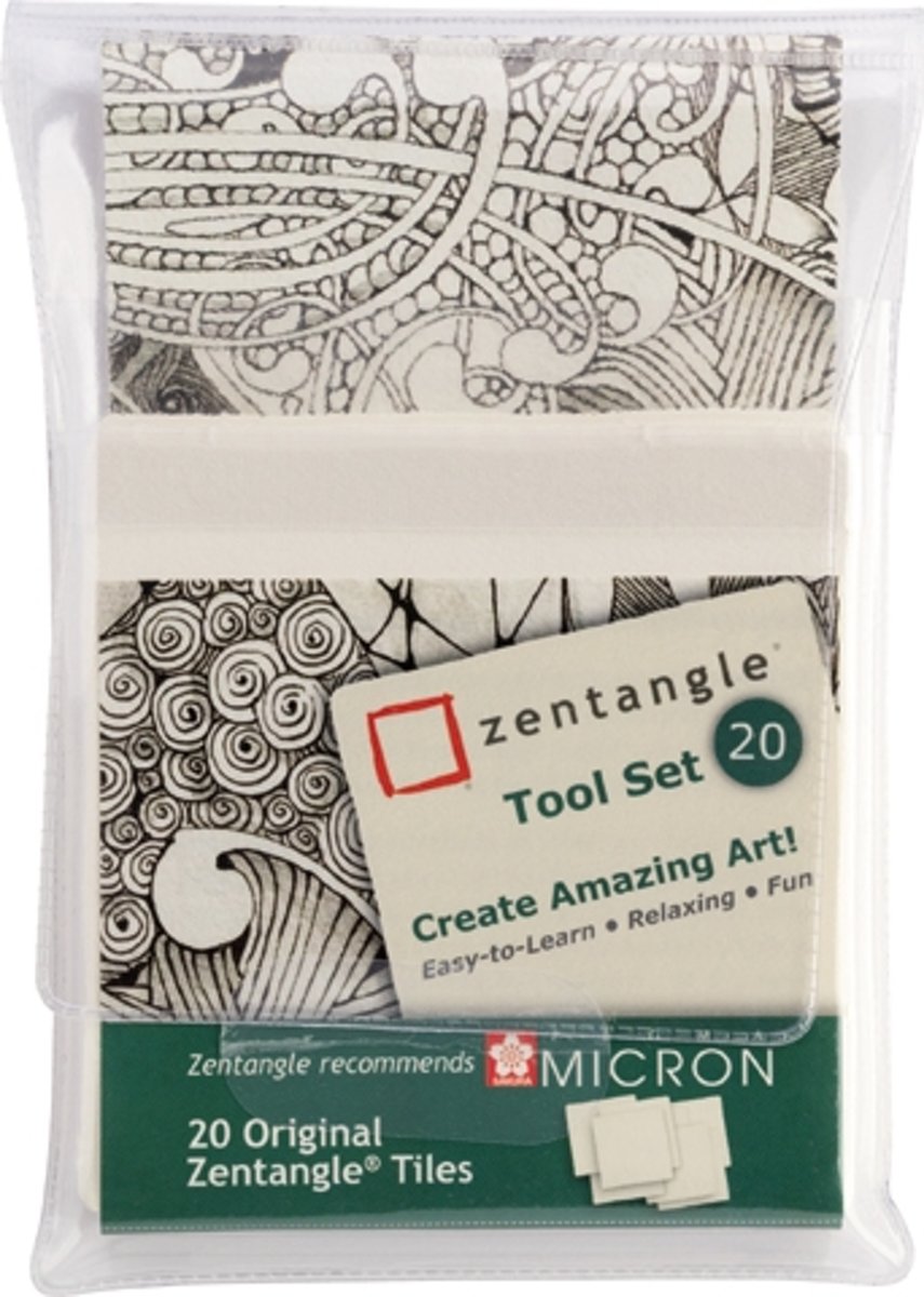 Zentangle Original tile set 20 (20 witte tiles)