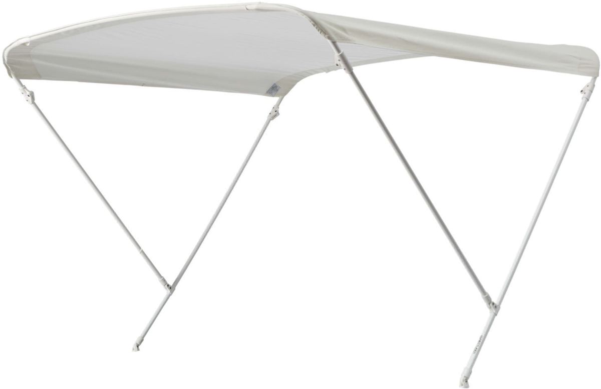 Aluminium Witte Biminitop Type Elegance - 2 bogen (L 170 cm x B 110 cm x H 115 cm)