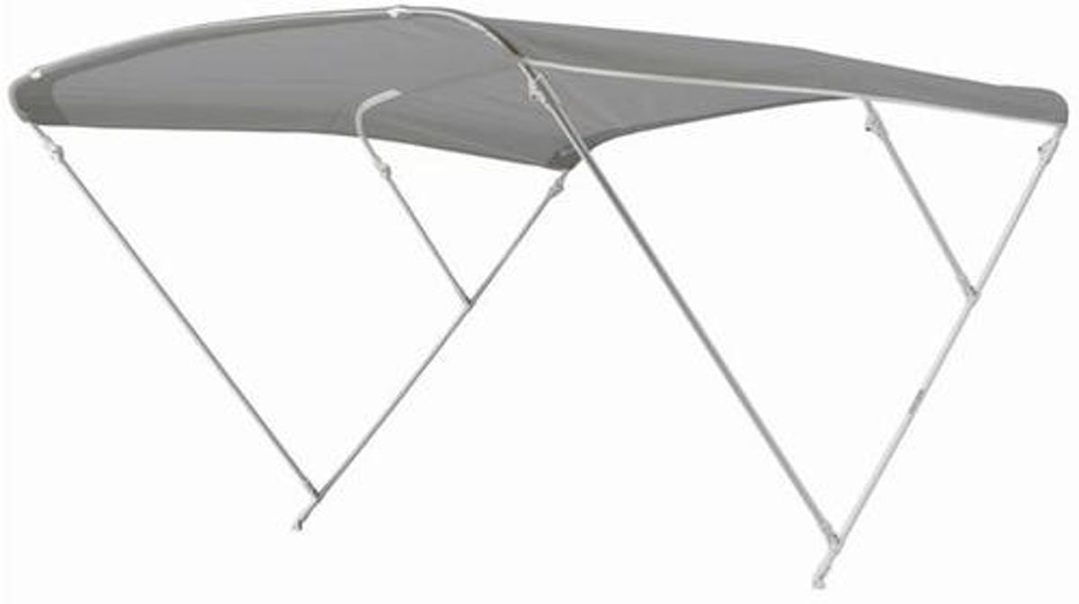 Biminitop elegance 3bow/Grey L 200 cm x B 170-190 cm x H 140 cm