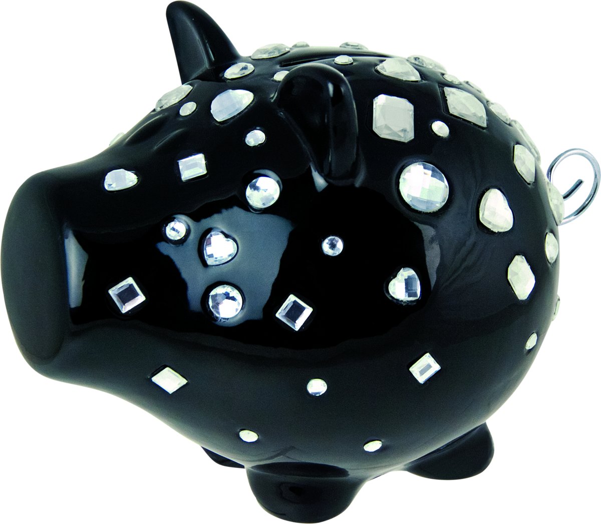 Salt&Pepper Oink Spaarvarken Black Bling - klein