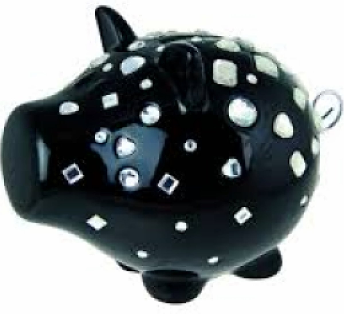 Bling money box black (Oink Salt & Pepper)