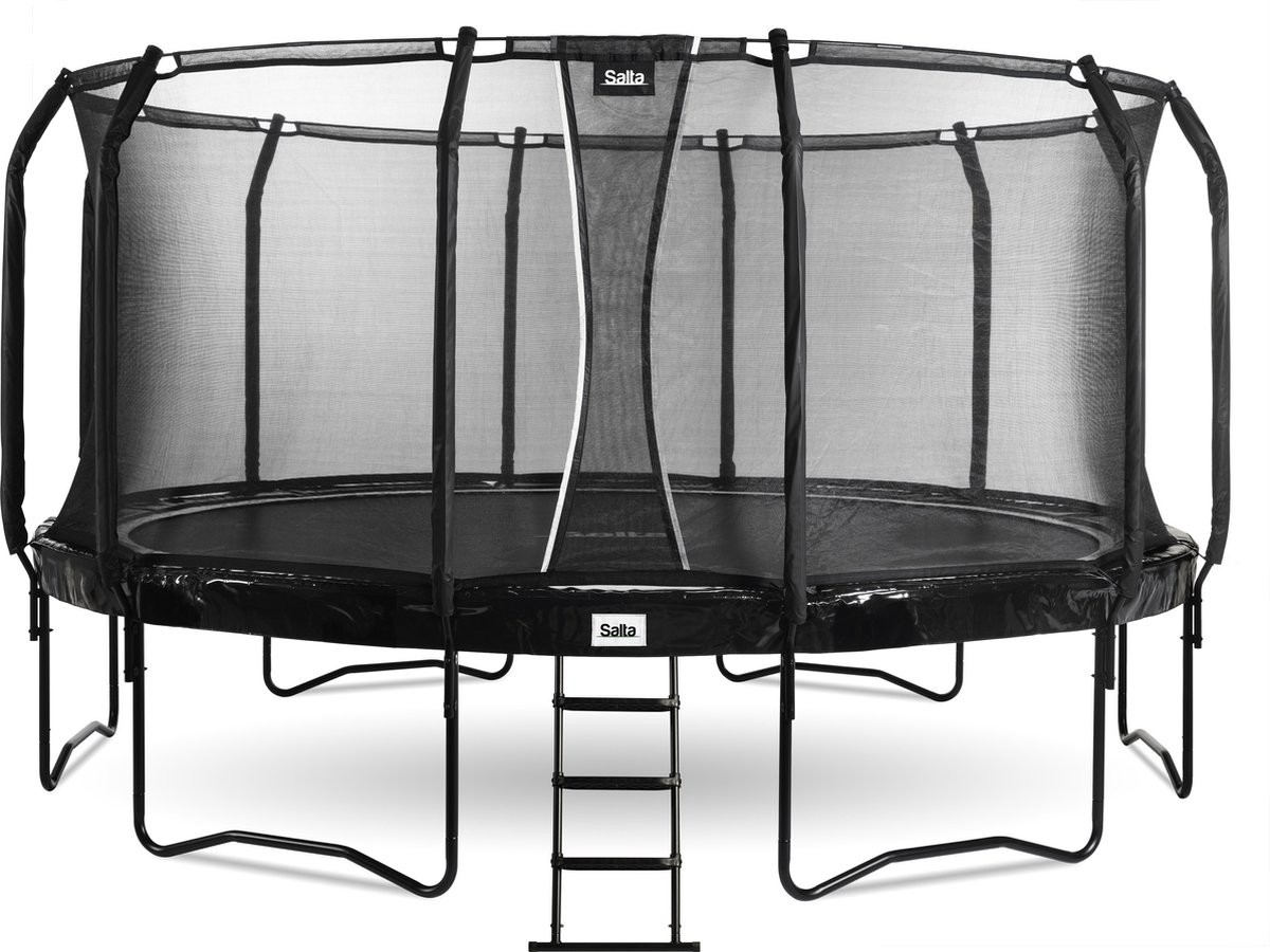   First Class - Trampoline met veiligheidsnet en ladder - ø 487 cm - Zwart