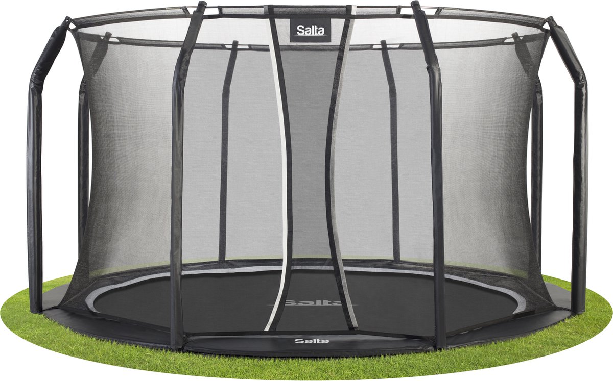   Royal Baseground - inground trampoline met veiligheidsnet - ø 251 cm - Zwart