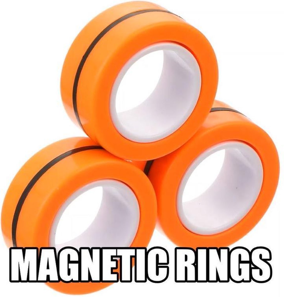   -   Toys - Spinner voor TikTok - Magneet Vinger Spinner - Magnetische ringen - Finger Spinner -   Magnet Spinner -   Toys - Anti Stress Magnetic Ring