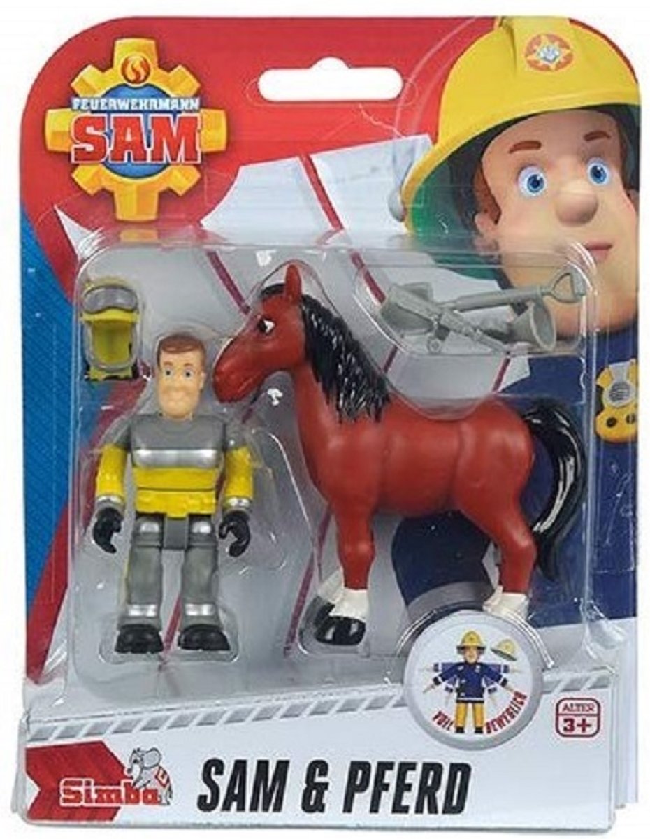 Brandweerman Sam - Sam en Pferd set – Speelfiguren