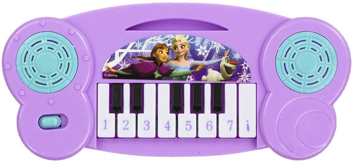 Disney Frozen Piano Mini – Muziekinstrument – Speel Piano en Zing mee met Kinderliedjes – Mint en Paars – vanaf 3 jaar