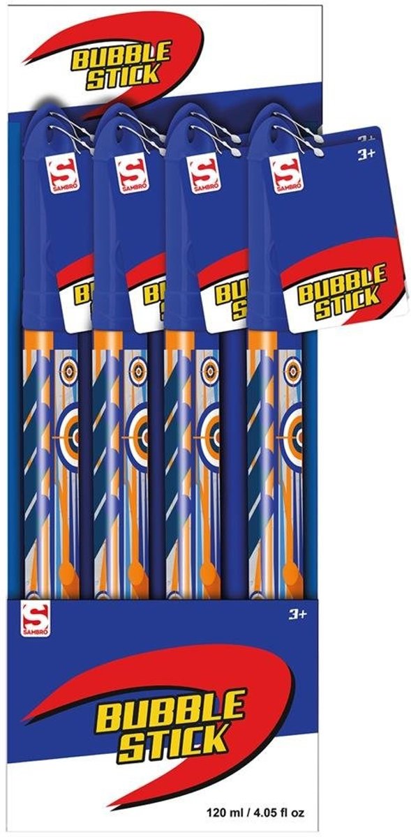 Sambro Bubble Bellenblaas Stick Blauw 36 Stuks