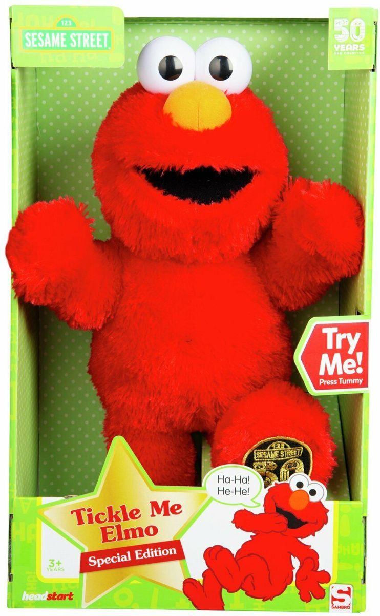 Sesamstraat tickle me Elmo knuffel special edition B/O 40cm