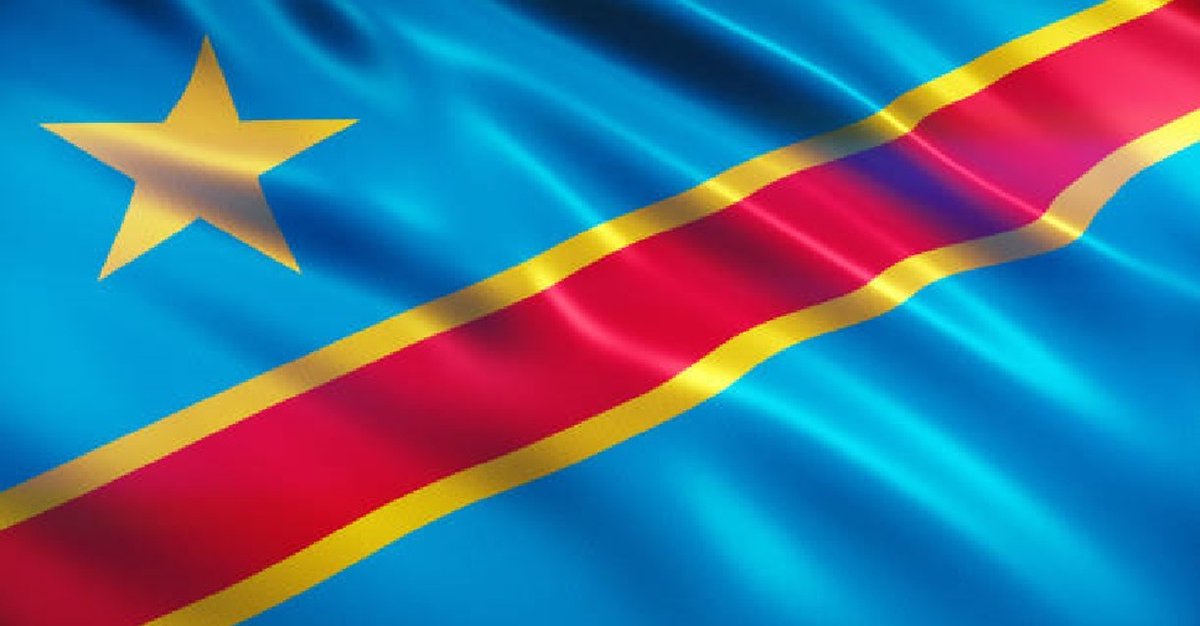 SAMIYA - Congolese vlag - Congo Kinshasa vlag - 90 x 150 cm.