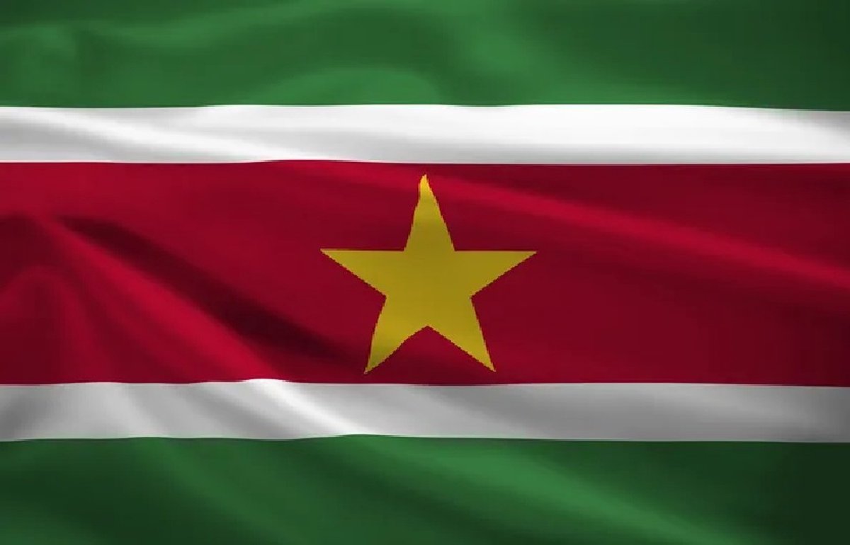 SAMIYA - Surinaamse vlag - Suriname vlag - 90 x 150 cm.