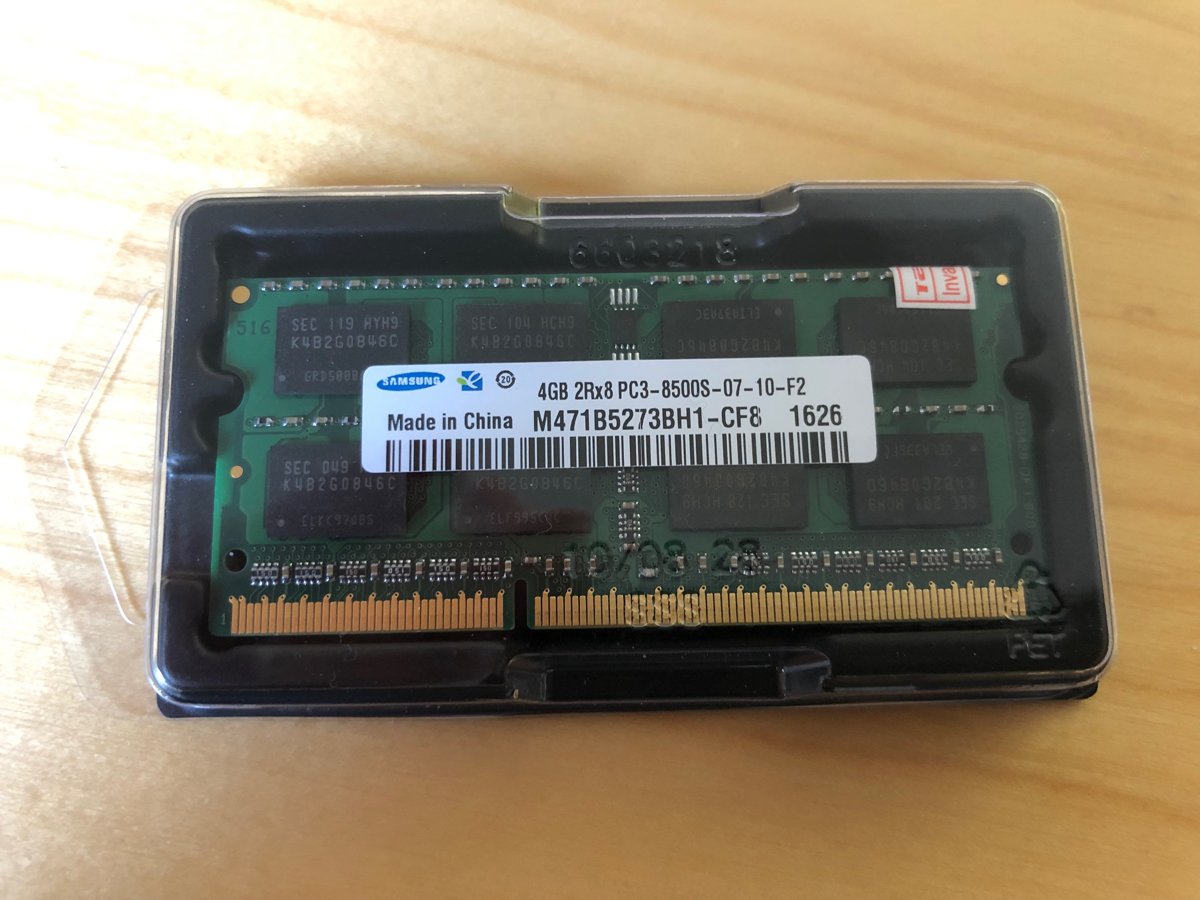 4GB DDR3-1066 PC3-8500 SAMSUNG M471B5273BH1-CF8 LAPTOP MEMORY