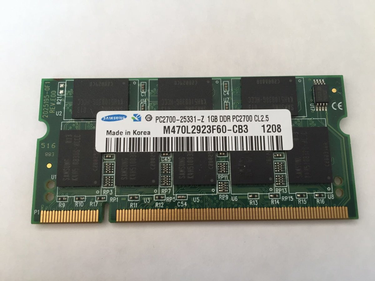 Samsung 1GB DDR SODIMM 1GB DDR 333MHz