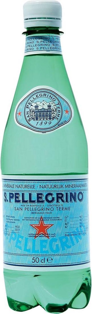 San Pellegrino water, fles van 50 cl, pak van 24 stuks