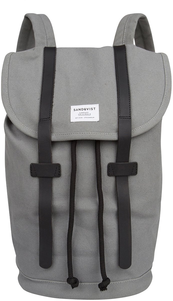 Sandqvist Stig Backpack Rugzak Grey - Grijs 14 liter