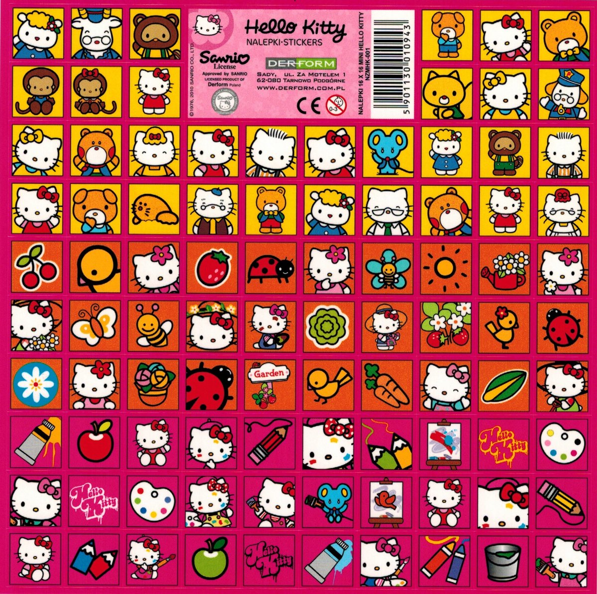 Hello Kitty Dieren Stickers