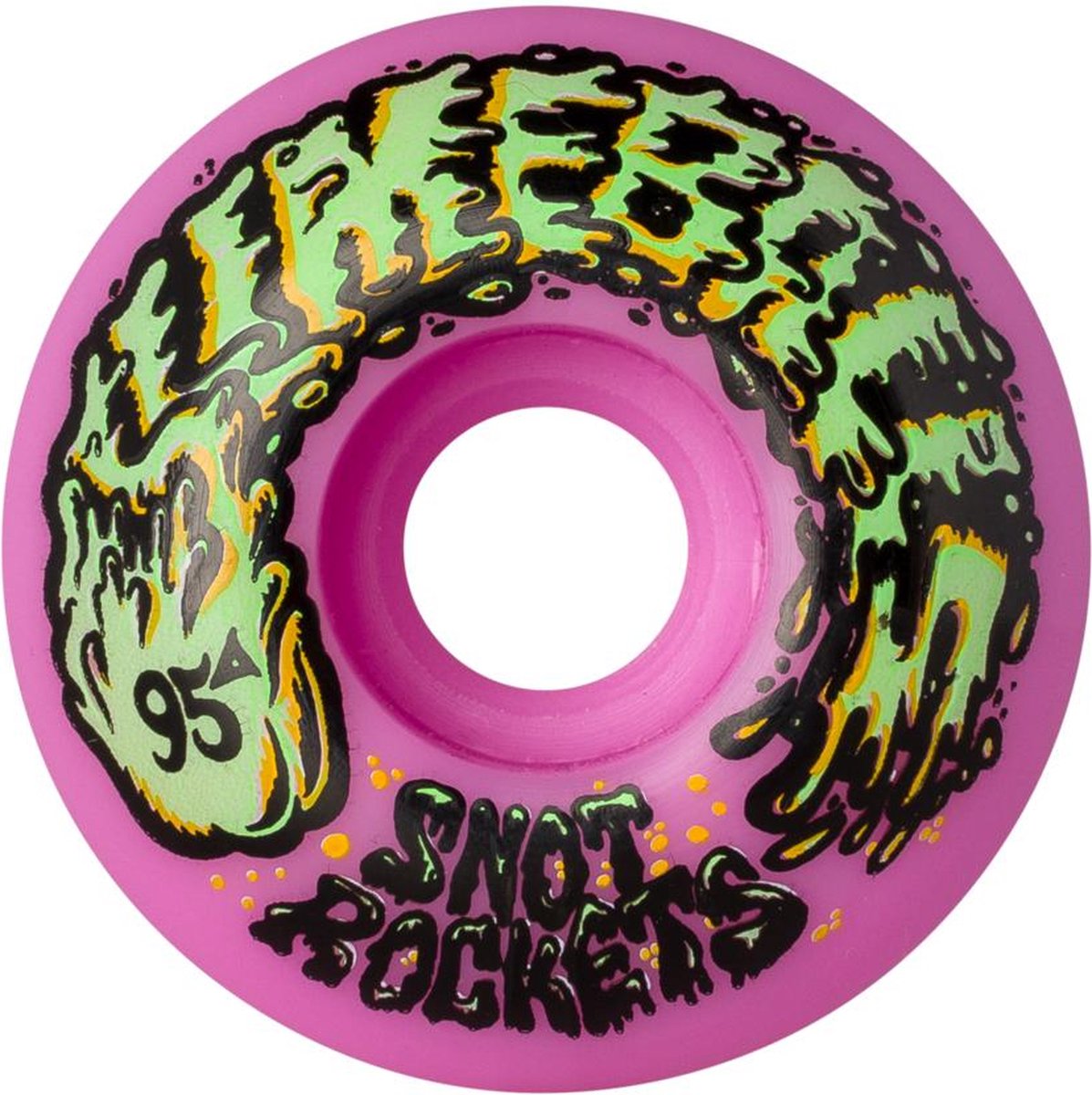 Santa Cruz 54mm Snot rocket 95A skateboardwielen pastel pink